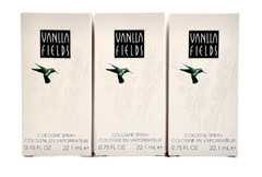 3 PACK – Vanilla Fields by Coty for Women 0.75 oz Cologne Spray NIB AUTHENTIC