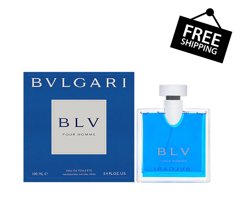 Bvlgari BLV Pour Homme 100ml 3.4.oz Eau de Toilette Spray New In Box