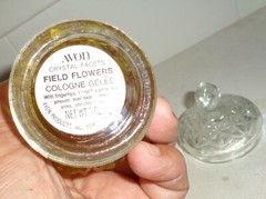 VINTAGE USA AVON COLOGNE GELEE PERFUME BOTTLE NET WT 3 OZ NR