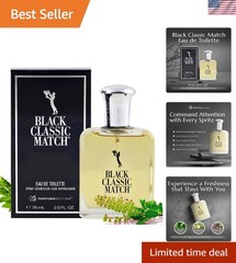 Affordable Black Classic Match 2.5 Oz Eau De Toilette – Long-Lasting Woody Scent