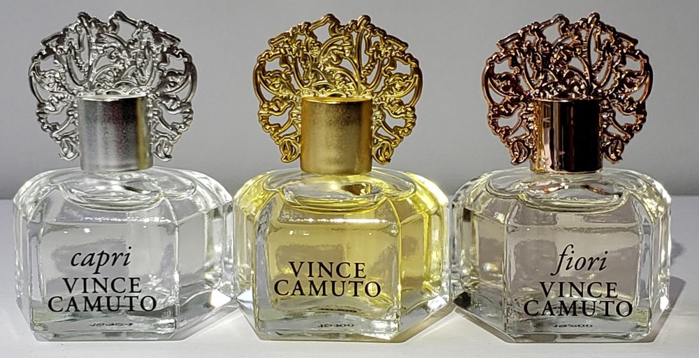 Lot of 3 Vince Camuto Mini Perfume Set: Vince Camuto, Capri & Fiori~ 0.25 oz X 3
