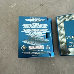 2 Pk Versace EROS Eau De Parfum Spray .03oz Carded Sample | New W/ Fast Ship!