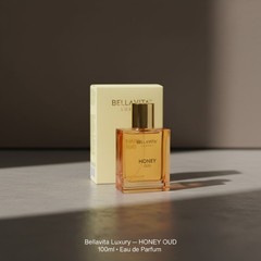 Bellavita Luxury Honey Oud Eau de Parfum 3.4 fl oz 100ml Unisex Long Lasting