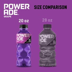 POWERADE Sports Drink Grape, 20 Ounce (Pack of 8)