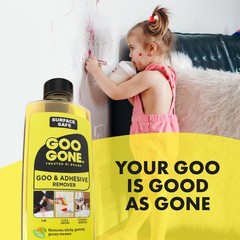 Goo Gone Original Liquid – 8 Ounce – Surface Safe 8 Fl Oz (Pack of 1), yellow