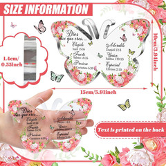 Spanish Christian Acrylic Gift for Women Religious Church Gift with Bible Verse