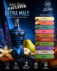 Jean Paul Gaultier Ultra Male Eau de Toilette Intense 125ml Sealed in Can