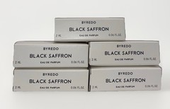 5 X Byredo Black Saffron Eau de Parfum Sample Spray 2ml, 10ml Total Travel Size