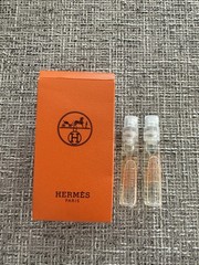 HERMES TERRE D’HERMES EAU GIVREE EDP 2.0ml .06fl oz x 2 COLOGNE SPRAY SAMPLES