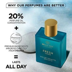 Bella Vita Fresh Unisex Luxury Eau De Parfum 100 ml Long Lasting Fast Shipping