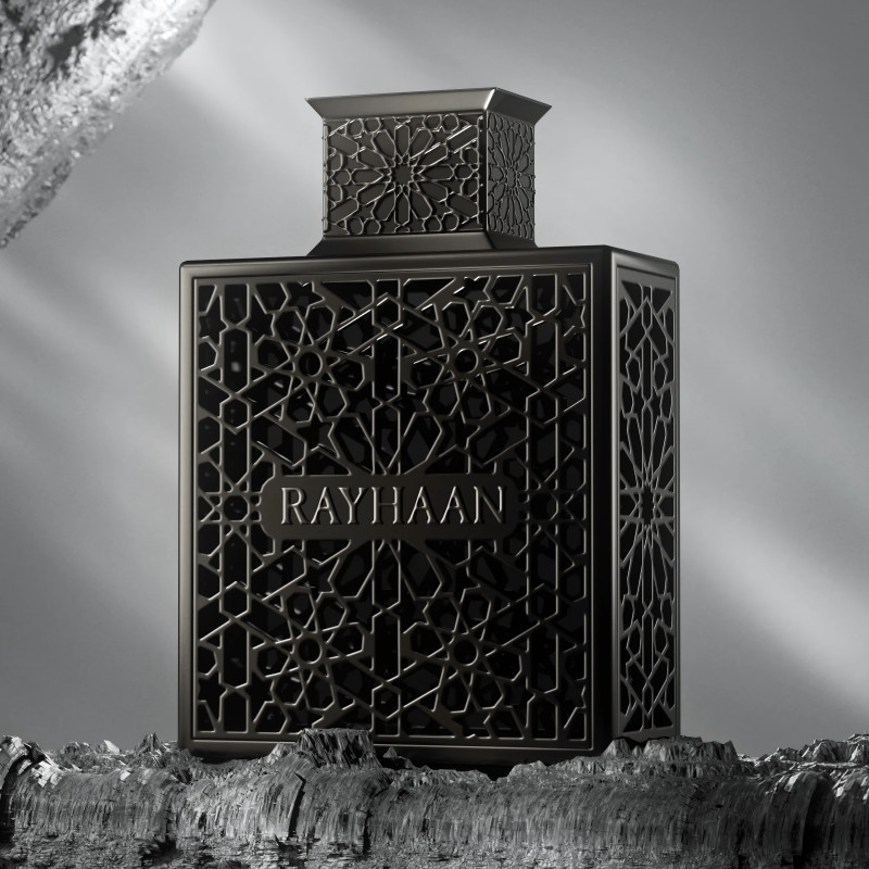 Rayhaan Obsidian – Woody, Spicy, Amber, Masculine – Eau de Parfum,3.4oz.