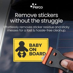 Perco Glue Off Adhesive Sticker Remover 3.3 fl. Fl Oz (Pack of 1), clear