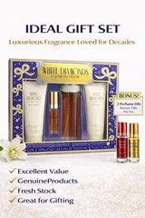 White Diamonds LADIES 4Pc Gift Set Perfume + 2 Free Oils Elizabeth Taylor