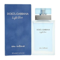 D & G Light Blue Eau Intense 1.6 Oz Eau De Parfum Spray by Dolce & Gabbana NEW
