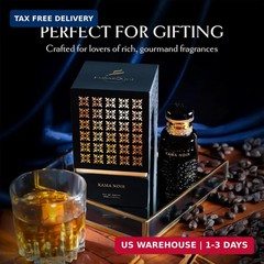 EMBAROUGE Kama Noir Eau de Parfum 100ml Warm Gourmand Woody Fragrance Men Spray