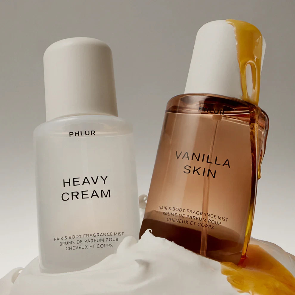 Phlur Vanilla Skin & Heavy Cream Duo Hair & Body Fragrance Mist 8.1oz NEW