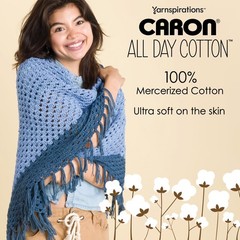 All Day Cotton – 3 Pack of 173 Yards/3.52 oz Cream 100% Mercerized Cotton Yarn