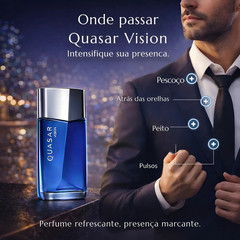 Quasar Vision 100ml 3.4oz by O Boticario – Men’s Fresh Fougere Metallic Notes