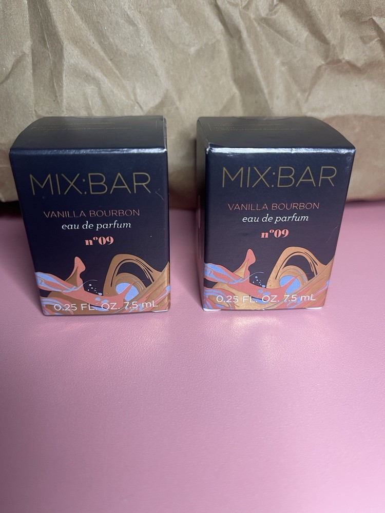 NEW Lot Of 2 Mini Mix Bar Vanilla Bourbon Eau De Parfum Travel Size