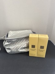 Clinique Aromatics Elixir Parfume 2, ea 1.5 FL OZ and Silver Makeup Bag, NEW