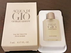 VINTAGE ARMANI ACQUA DI GIO MINI EDT POUR HOMME 0.17oz/5ml NEW WITH BOX