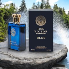 Spray Fragrance For Men Lion Victor Blue EBC Collection Perfume 3.4 FL. OZ.
