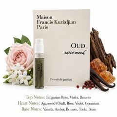 MAISON FRANCIS KURKDJIAN OUD SATIN MOOD EXTRAIT SAMPLE SPRAY 2ML / 0.06OZ🌈