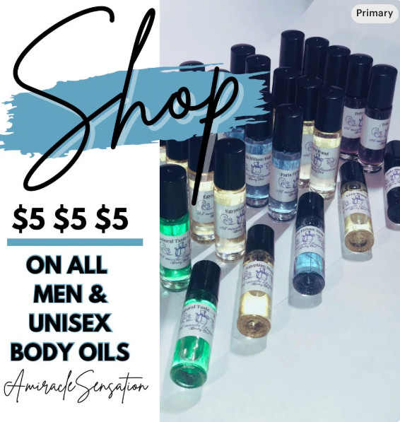 Men & Unisex Body Oils | Pure Oil | 1/3 Oz Roll On Fragrances | Uncut Body Oil