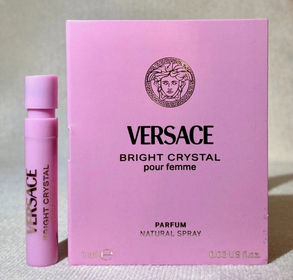 Versace Bright Crystal Pour Femme PARFUM Sample Spray .03oz, 1ml *2024 Release*