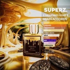 MEMORIES GOLD by Superz Budapest 50ML EXTRAIT DE PARFUM NEW SEALED. USA SELLER