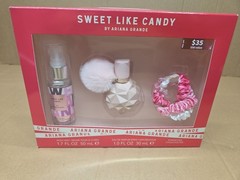 Sweet Like Candy by Ariana Grande Women Set: EDP + SG + BL 3.4+3.4+3.4oz New