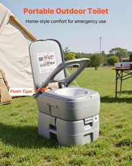 Portable Toilet, 7.9 Gallon Detachable Waste Tank, 200 Flushes, Camping Toilet f
