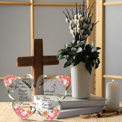 Spanish Christian Acrylic Gift for Women Religious Church Gift with Bible Verse