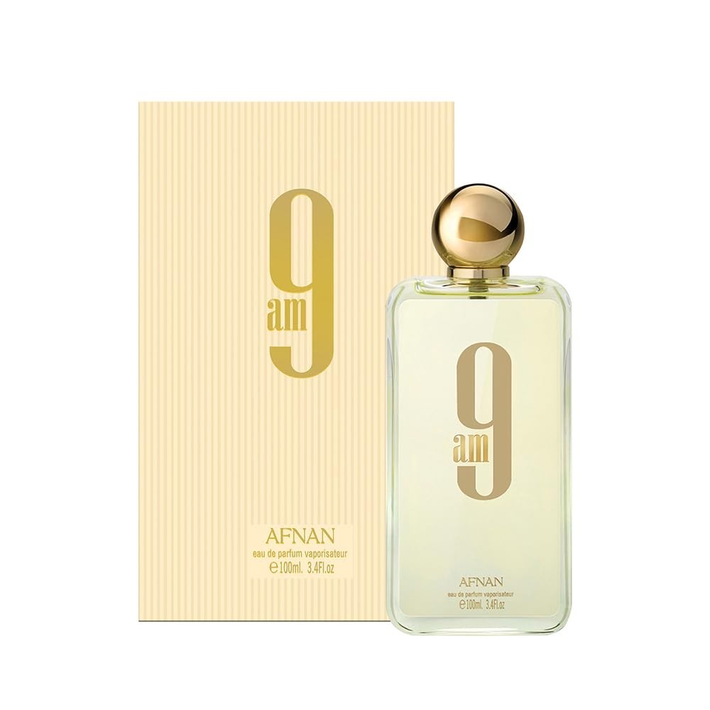 Afnan 9 AM Eau de Parfum 3.4 oz | Long Lasting Fresh Unisex Fragrance