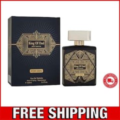 3.4oz King of Oud Men’s Cologne – Perfect for Daily Wear & Special Occasions