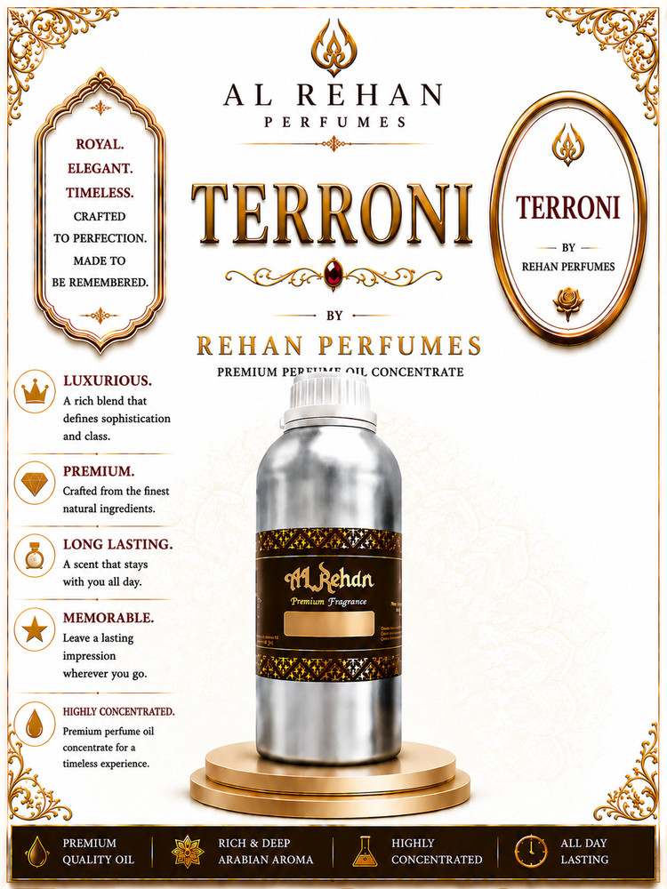Al Rehan Perfumes Terroni Premium Attar Perfume Oil Best Long Lasting Scent Oil