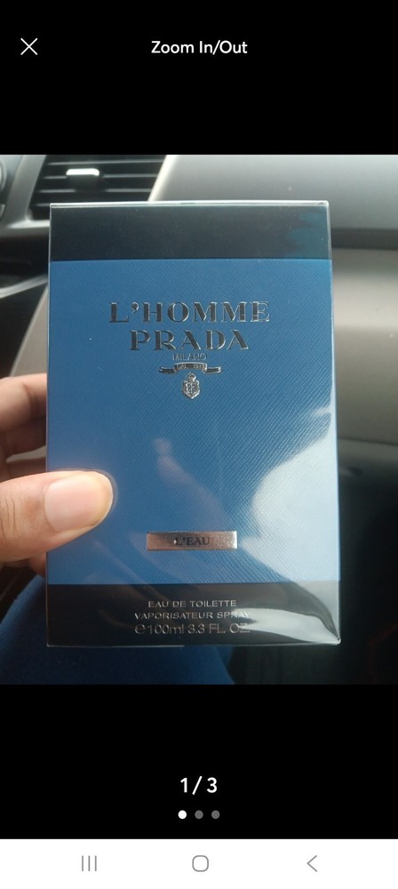 Prada l homme l’eau 100 ml 3.3 fl oz ( nwb)