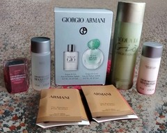 NEW ARMANI MINI COLOGNE LOT*GIO 2pc SET+ DIAMONDS 3pc SET+RARE GIO GEL*OVER $135