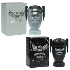 Invincible & Invincible Black Spray Perfume Set, 100 ml / 3.4 fl oz Each | Long-