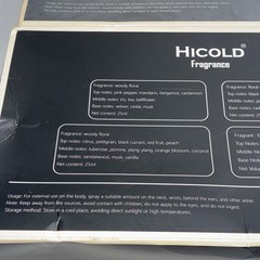 2 New Hicold Fragrance Set With 4 Scents Days Of The Week, 3-25 mL 1-30 mL
