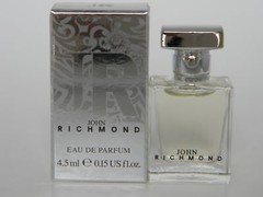 John Richmond Eau de Parfum Miniature Travel Purse Splash 0.15 fl oz / 4.5ml