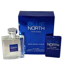 Blue north Jean Marco Paris Eau de Combo pack/3.4oz Spray/.66oz Pocketspray NIB