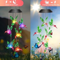 Gifts for Grandma: Solar Hummingbird Chimes