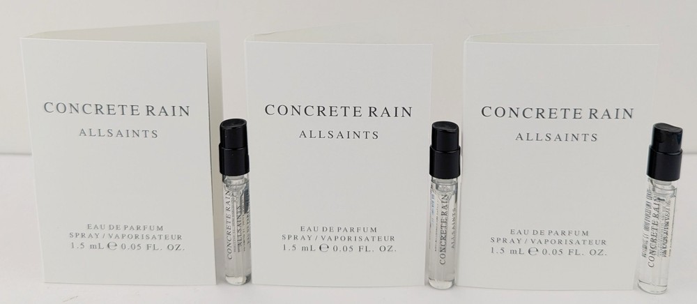 AllSaints Concrete Rain Eau De Parfum 1.5ml x3 Sample Sprays