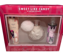 Sweet Like Candy By Ariana Grande Body Mist, Body Souffle & Eau De Parfum Set