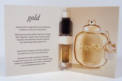 Coach Gold Lot of 12 Carded Parfum Spray Vials .06 oz each NEW *SEALED*