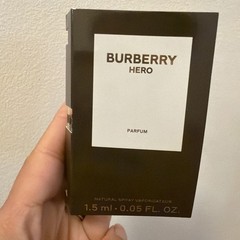 1 Vial Sample BURBERRY HERO for Men Perfume 0.05 oz 1.5 ml Eau de Parfum Spray