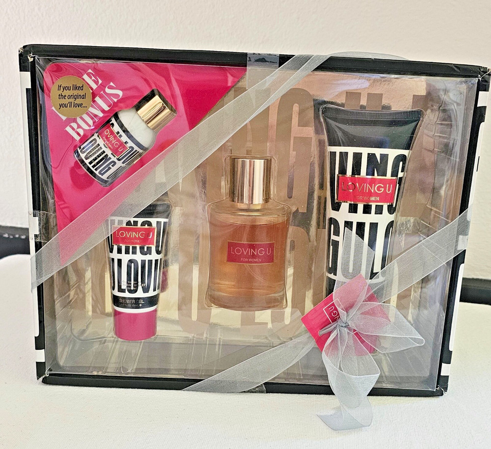 Loving U Gift Set For Women Perfumes Body Lotion Shower Gel Moisturizing Lotion