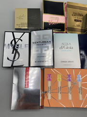 Designer Fragrance Beauty Sampler Set YSL Prada Jean Paul Clinique Armani women