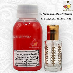 1x Pomegranate Musk Tahara 100g Arabian Thick Perfume Oil Saudi مسك طهارة رمان